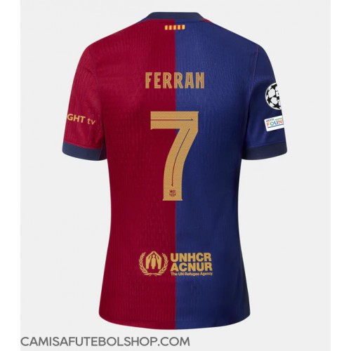 Camisa de time de futebol Barcelona Ferran Torres #7 Replicas 1º Equipamento 2024-25 Manga Curta